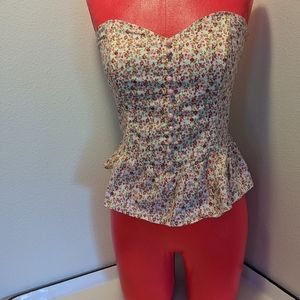 Floral bustier